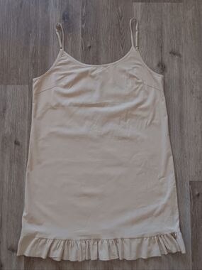 Misslook Strappy Slip Cami Dress Ruffle Hem 3XL Cotton Blend Lighweight Prairie